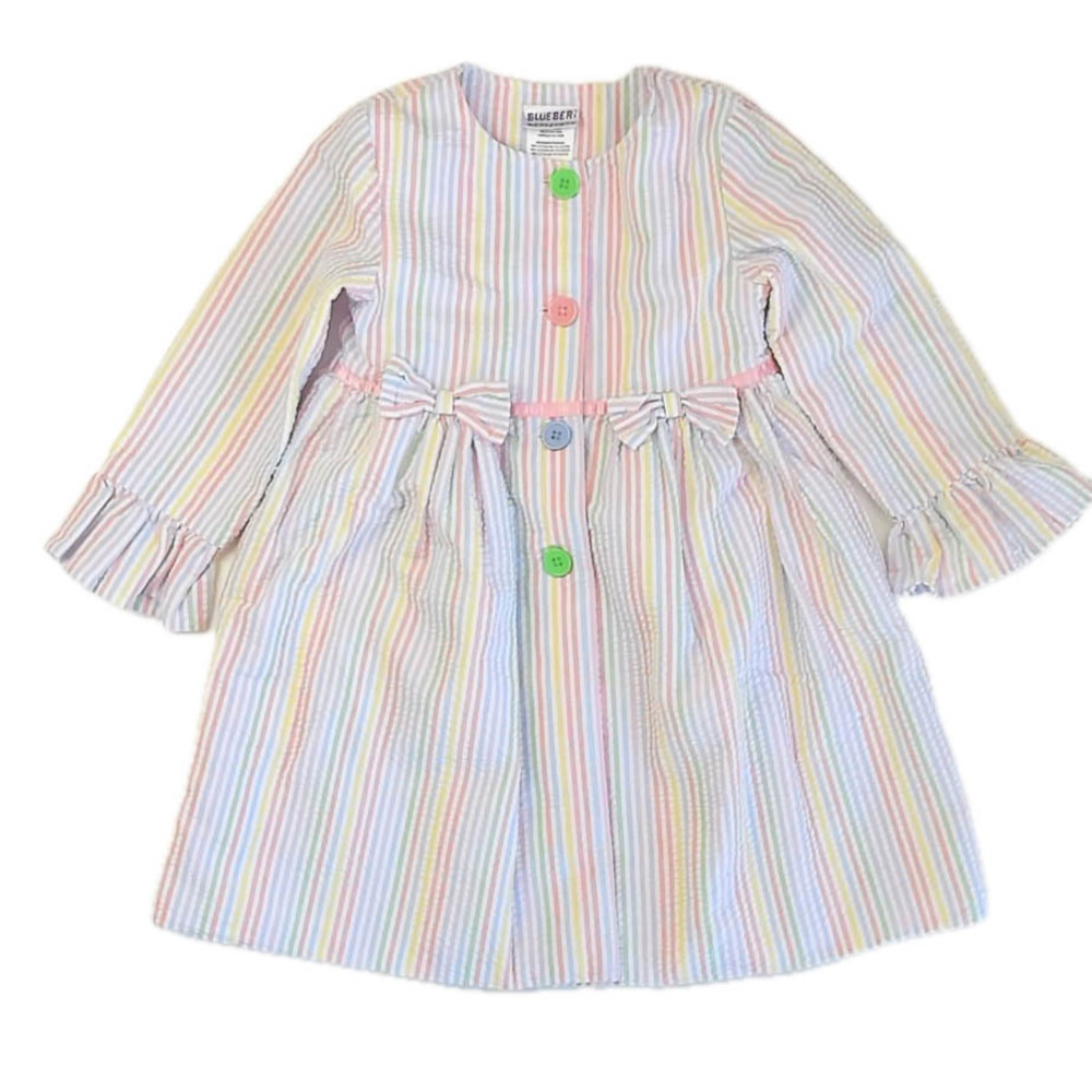 BlueBeri Boulevard Girls Striped Jacket size: 5T - Picture 1 of 1